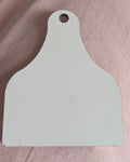 Sublimation Blank-Cow Tag Keychain