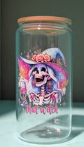 That Witch – Glass Can Tumbler with Bamboo Lid