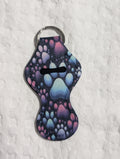 Paw Print – Neoprene Lipstick Holder Keychain