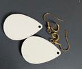 Sublimation Blank Teardrop Earring with Gold Hooks