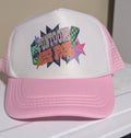 Pontoons & Beer Boos – Pink & White Sublimated Trucker Hat