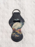 Full Moon Night Sky – Neoprene Lipstick Holder Keychain