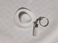 White Cowboy Hat Keychain